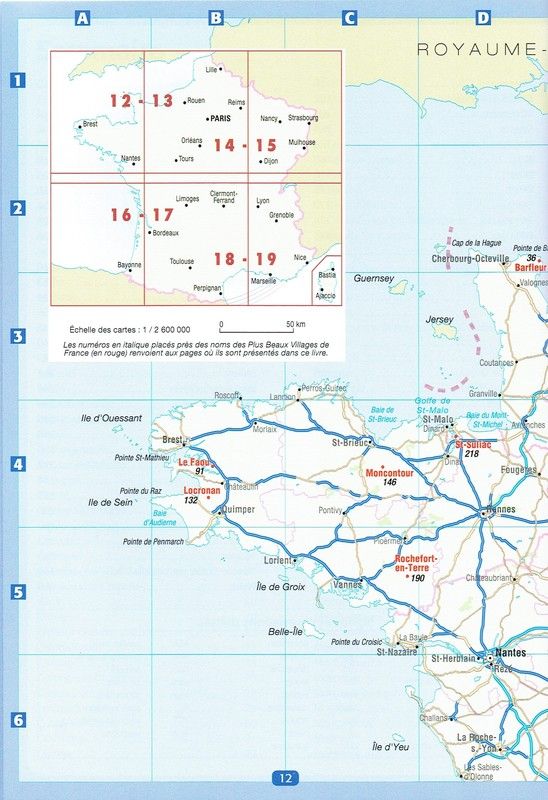 LES PLUS BEAUX VILLAGES DE FRANCE : LOCALISATION