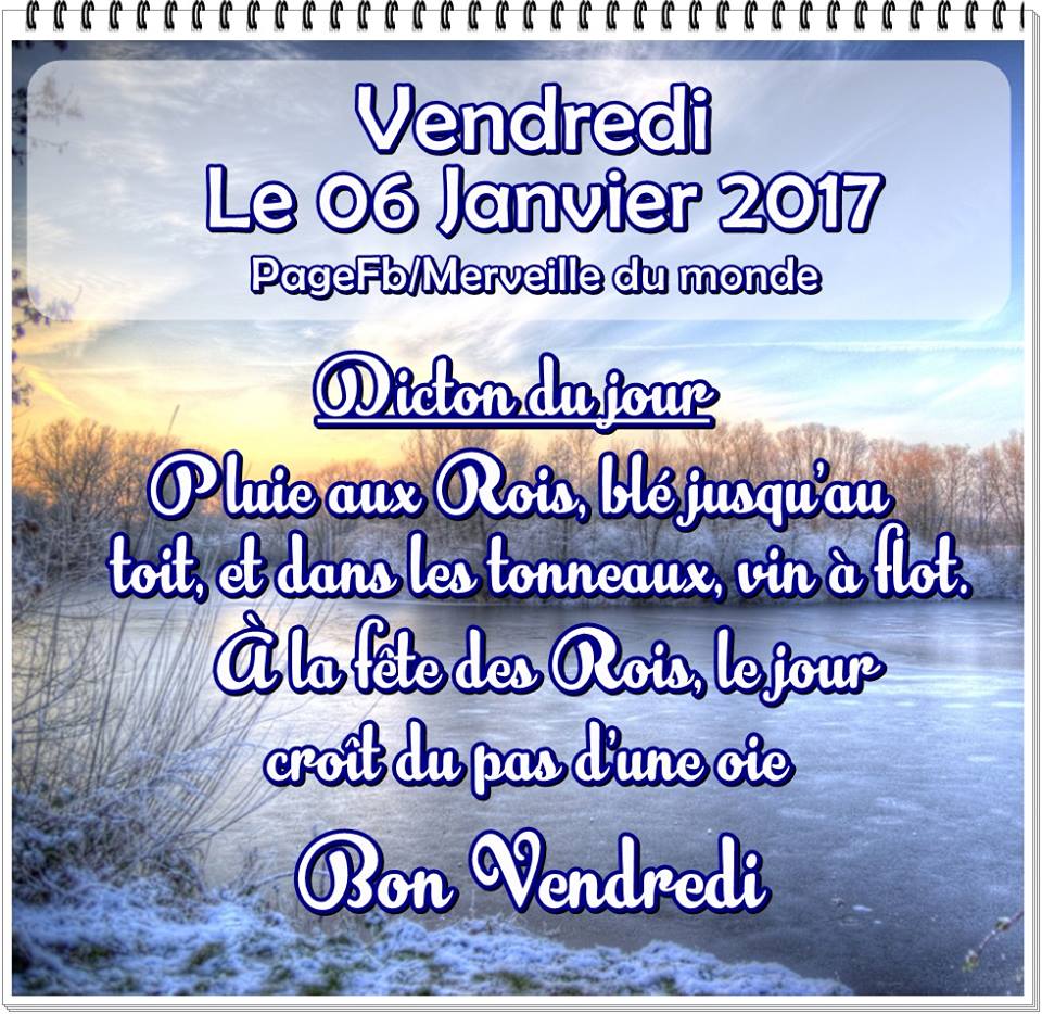 6 JANVIER 2017